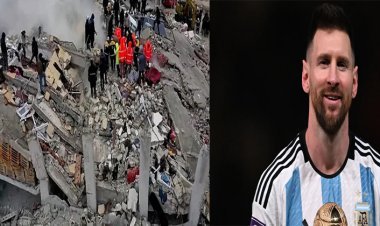 তুরস্ক-সিরিয়ার জন্য সাহায্যের আহ্বান: মেসি