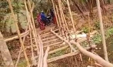 গৌরনদীতে আটটি পরিবারের চলাচলের ব্রিজ ভেঙ্গে দেওয়ার অভিযোগ