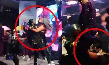 অপু বিশ্বাসকে কোলে নিতে গিয়ে পড়ে গেলেন নিরব!