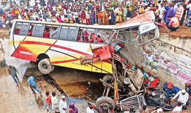 মাদারীপুরে সড়ক দুর্ঘটনা : ৩৩ ঘণ্টা বাস চালিয়ে ক্লান্ত ছিলেন চালক