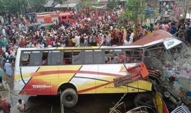 যে তিন কারণে মাদারীপুরে বাস দুর্ঘটনা