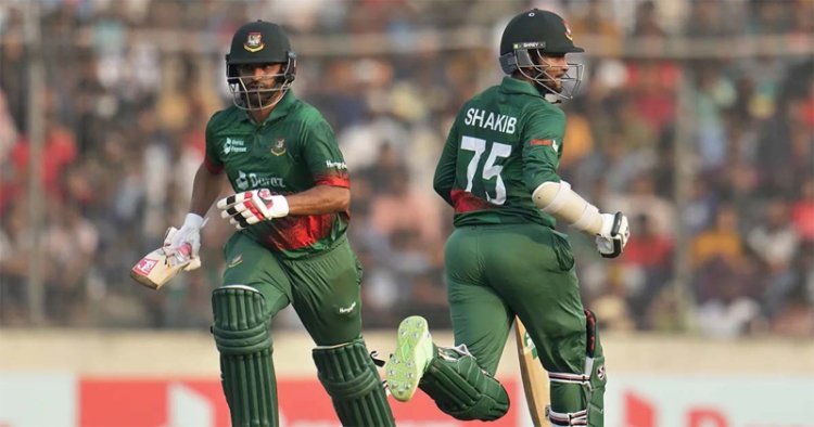 তামিম-সাকিবের ব্যাটে ঘুরে দাঁড়াচ্ছে টাইগাররা