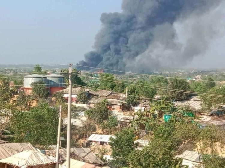 রোহিঙ্গা ক্যাম্পে ভয়াবহ আগুনের ঘটনায় মামলা