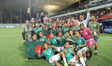 সিঙ্গাপুরকে হারিয়ে ২য় রাউন্ডে বাংলাদেশের মেয়েরা