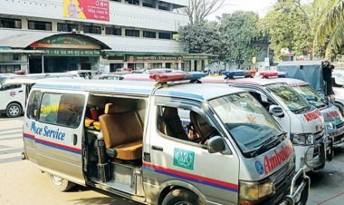 ৬ দাবিতে অ্যাম্বুলেন্স চলাচল বন্ধের ঘোষণা