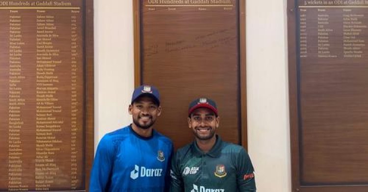 গাদ্দাফির অনার্স বোর্ডে মিরাজ-শান্ত